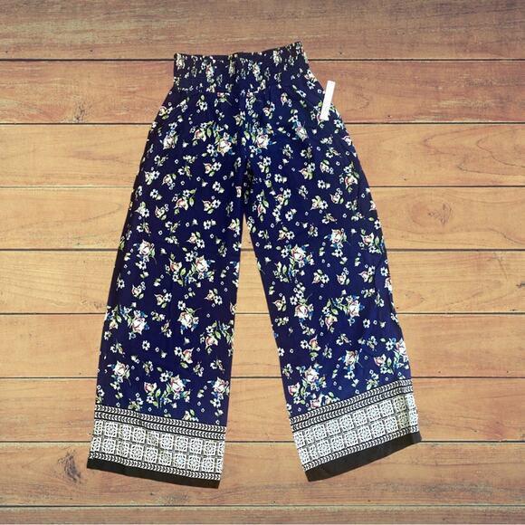 NEW Joe B Border Print Wide-Leg Soft Pants - Picture 2 of 7